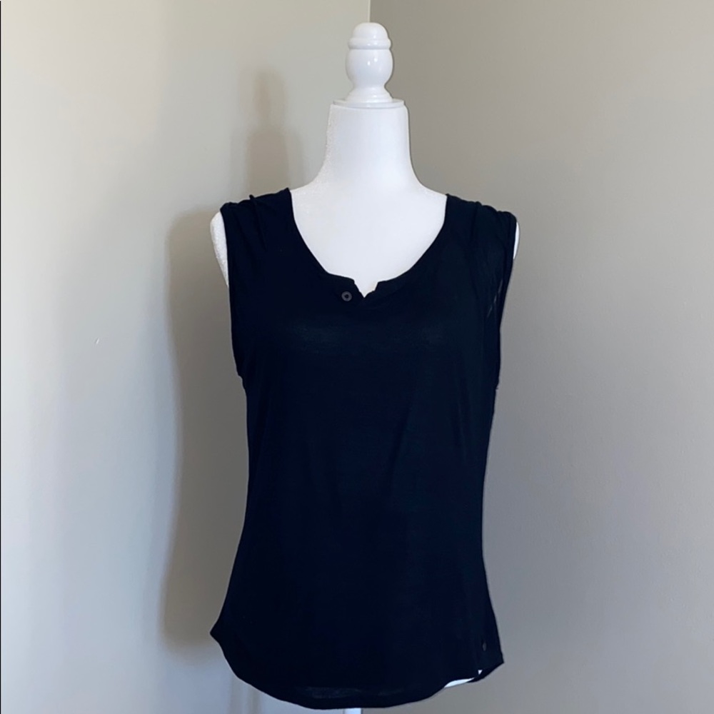 Harley Davidson Black Tank Muscle Tee Open Back